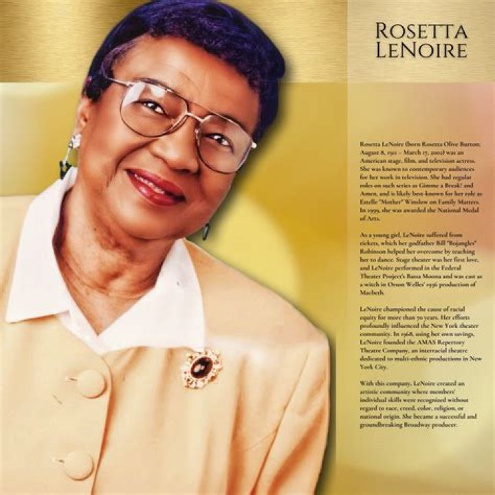 Rosetta LeNoire biografía, edad, altura, esposa, net worth, familia
